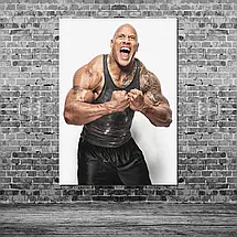 Плакат "Двейн Джонсон (Скеля), Dwayne Johnson (The Rock)", 60×43см, фото 3