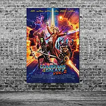 Плакат "Вартові Галактики 2, Guardians of the Galaxy 2 (2017)", 60×41см, фото 3