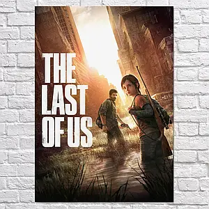 Плакат "Останні з нас, Еллі та Джоел, Last Of Us", 60×43см