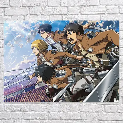 Плакат "Атака на титанів, Attack on Titans", 43×60см, фото 2