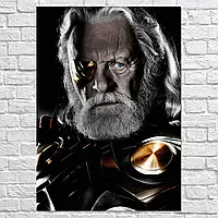 Плакат "Тор, Тёмный мир, Один, Энтони Хопкинс, Thor, Dark World", 60×43см
