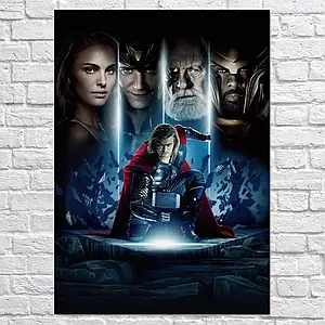 Плакат "Тор, Царство темряви, головні персонажі, Thor, Dark World", 60×43см
