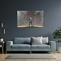 Плакат "Ніа Отомата, 2B с роботом-помічником, NieR: Automata", 38×60см, фото 3