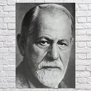 Плакат "Зигмунд Фрейд, Sigismund Freud", 60×42см