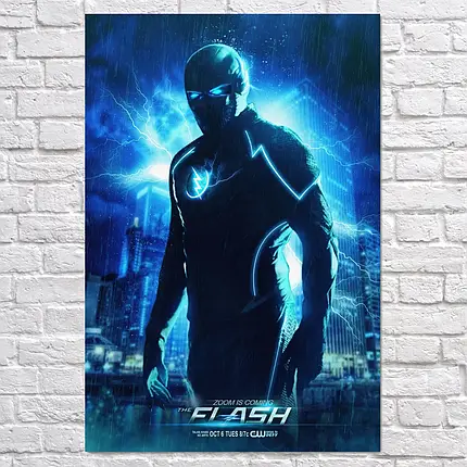 Плакат "Флеш, Зум, Flash, Zoom", 60×41см, фото 2