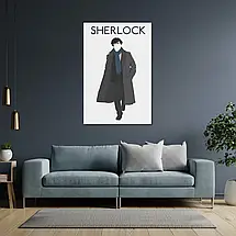 Плакат "Шерлок, мінімалістичний, Sherlock", 60×40см, фото 3