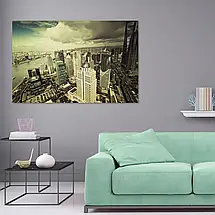 Плакат "Нью-Йорк, вид з висоти, New York", 39×60см, фото 2