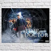 Плакат "Доктор Кто, 11-й, Мэтт Смит, The Time of the Doctor", 43×60см