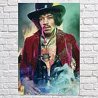 Плакат "Джимми Хендрикс, Jimi Hendrix", 60×40см