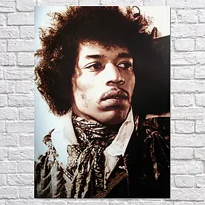 Плакат "Джимі Гендрікс, Jimi Hendrix", 60×43см