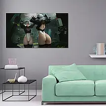 Плакат "Ніа Отомата, 2B на березі, NieR: Automata", 60×107см, фото 2