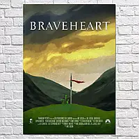 Плакат "Храброе сердце, Braveheart (1995)", 60×43см