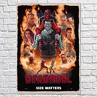 Плакат "Дэдпул 2, Deadpool 2", 60×43см