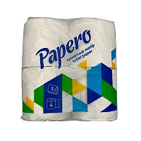 Бумага туалетная Papero 3 сл 150 відр, 4 рул/уп