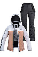 Женский лыжный костюм FREEVER 21714-522 персиковый