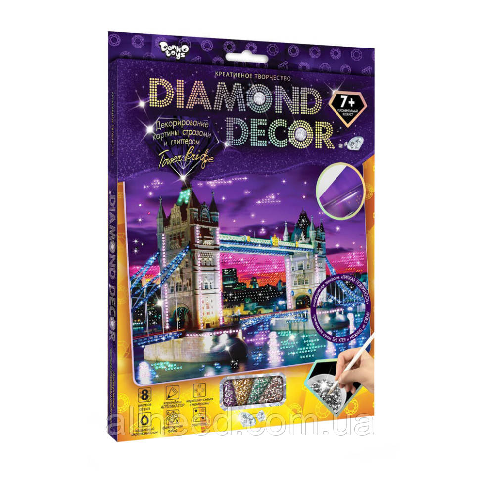 Набір креативної творчості Tower Bridge DD-01-03 "DIAMOND DECOR", фото 1