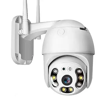 Камера відеоспостереження вулична PTZ WiFi Outdoor Camera ICSEE 5MP Біла