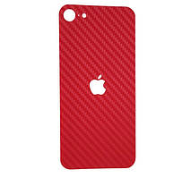 Захисна плівка наклейка на кришку телефона для Apple iPhone 7 plus / 8 plus (5.5") Carbon Red