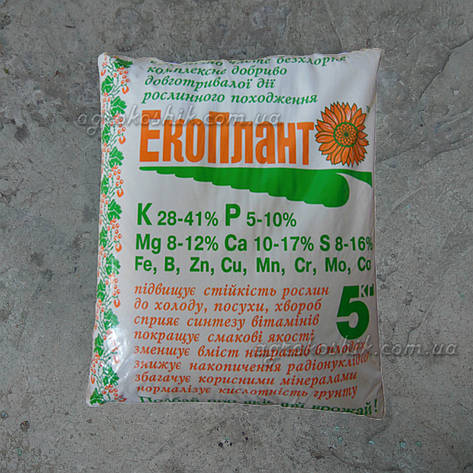 Экоплант 5кг - P5%, K28%, Mg7%, Ca14%, S25%, фото 1