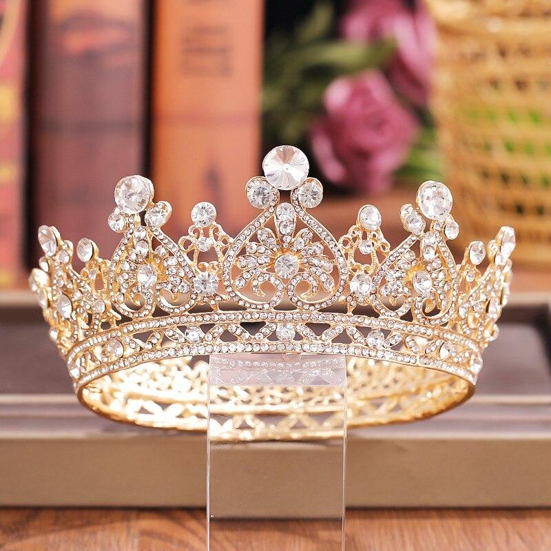 Неповторна корона з камінням SWAROVSKI, золото