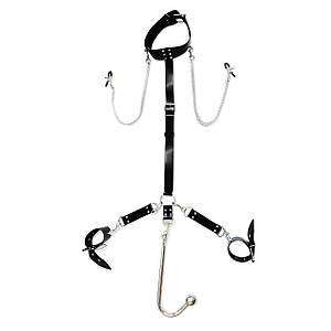 Бондажний набір з металевим анальним гаком No2 Art of Sex Beatrice Bondage set with anal hook No2