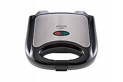 Сендвічниця Adler AD 3015 (850 Вт, антипригарне покриття, індикатор нагріву)