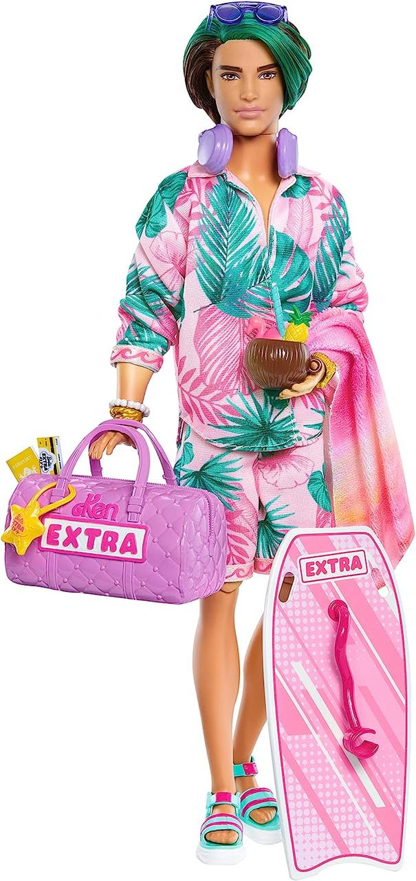Лялька Барбі Кен Екстра Подорож Відпочинок на пляжі Barbie Extra Fly Ken Travel Doll