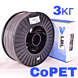 CoPET пластик для 3D принтера 3.0 кг / 960 м / 1.75 мм / Сірий