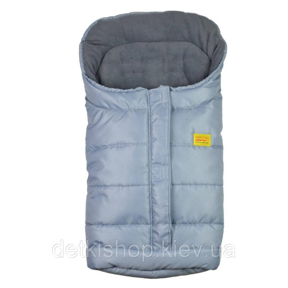 Конверт флісовий Kinder Comfort Vlies Kadett Grau холодний сірий, фото 1