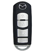 Ключ Mazda 3, 6, Miata MX-5, FCC ID: WAZSKE13D01 smartkey 4 кнопки, id49 Philips (pcf7953), 315Mhz, original