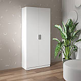 Шафа з полицями, в спальню, в дитячу, в офіс, 2-х дверна шафа для зберігання M-35, фото 2