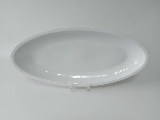 Купить Блюдо глубокое овальное керамическое белое большое Тарелка для ...