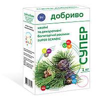 Супер удобрение для хвойных и декоративных растений 1кг Семейный Сад, Украина