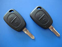 Ключ Peugeot Expert, Partner (корпус) 2 кнопки, лезвие vac102