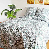 Комплект постельного белья с принтом доллары Бязь Голд евро