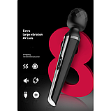 Вібратор мікрофон 31 см чорний для стимуляції клітора, універсальний вібратор масажер від USB, інтимна іграшка, фото 9