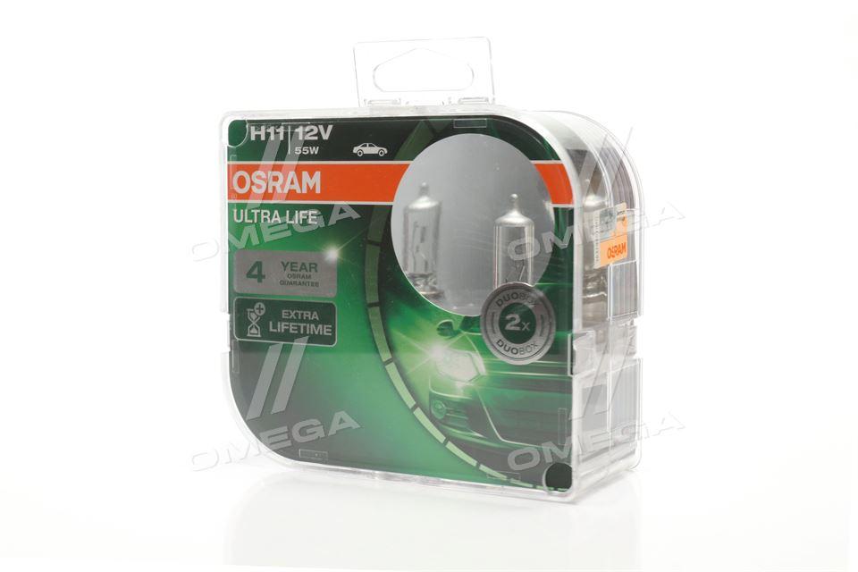 Лампа фарна H11 12V 55W PGJ19-2 ULTRA LIFE (компл.) (вир-во СНГ) 64211ULT-HCB-DUO UA51