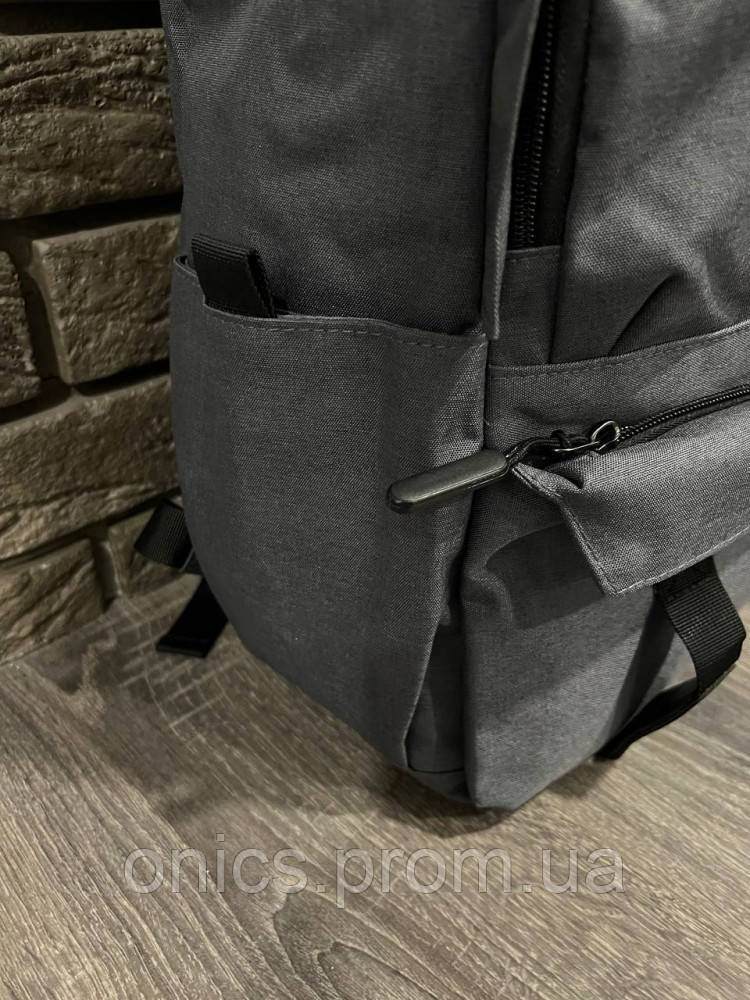 Рюкзак городской спортивный серый gray compact хорошее качество - фото 5 - id-p1946460017