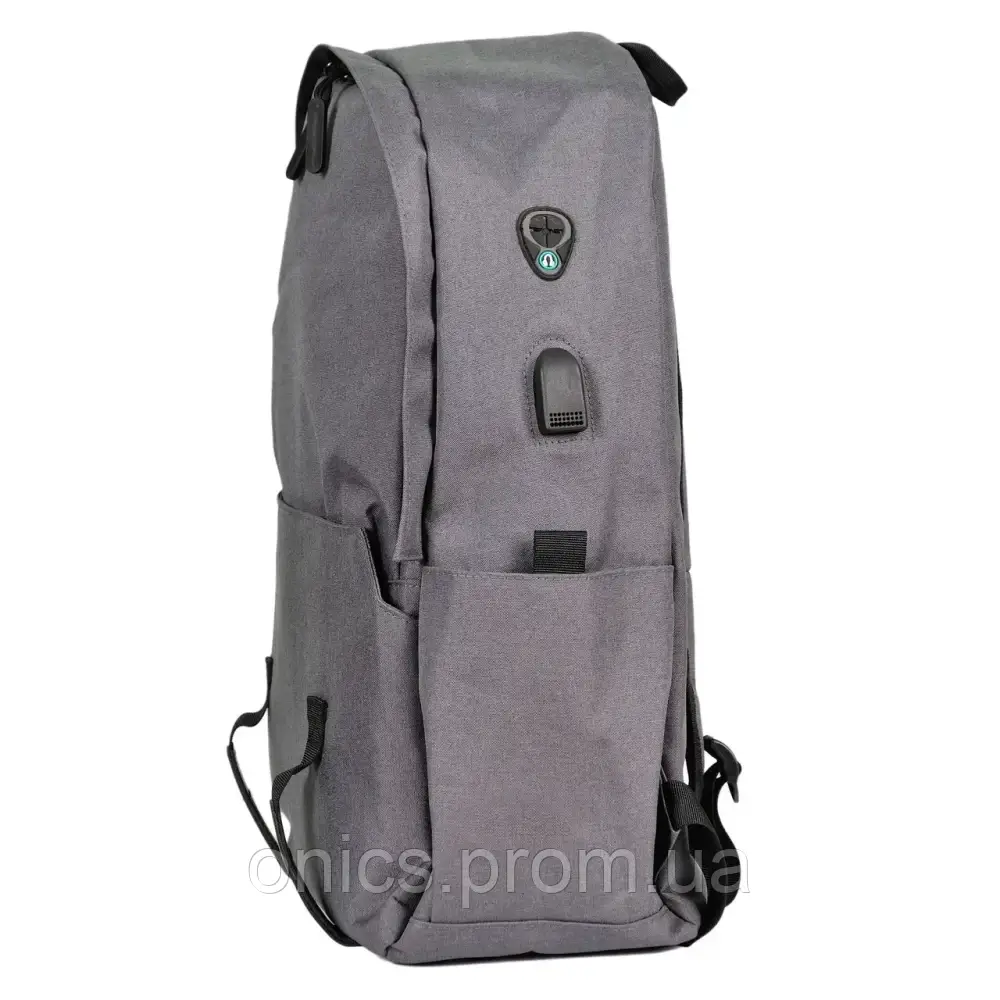 Рюкзак городской спортивный серый gray compact хорошее качество - фото 10 - id-p1946460017