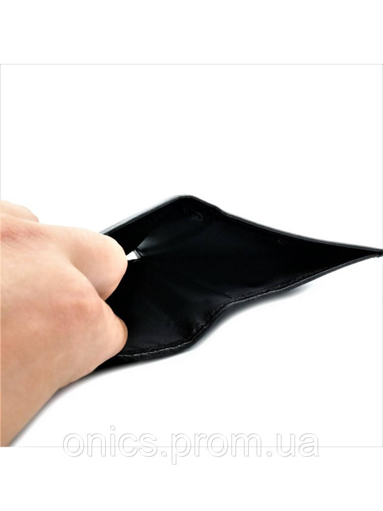 Чоловічий шкіряний гаманець 11 х 9,5 х 2 см Чорний wtro-508 хорошее качество - фото 4 - id-p1946460039