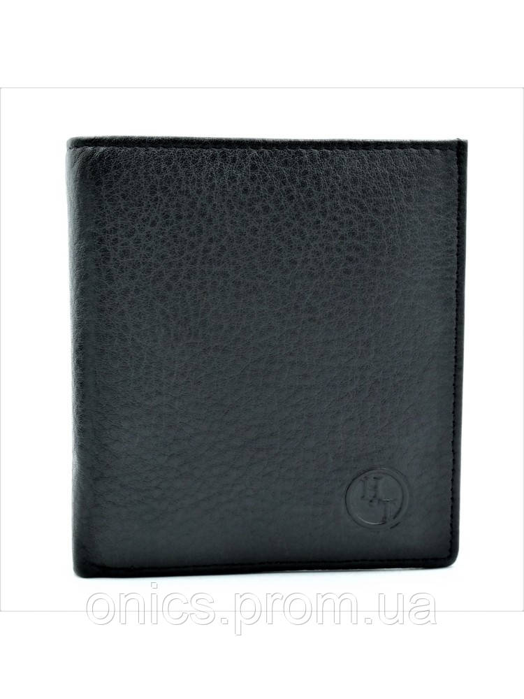 Чоловічий шкіряний гаманець 11 х 9,5 х 2 см Чорний wtro-508 хорошее качество - фото 6 - id-p1946460039