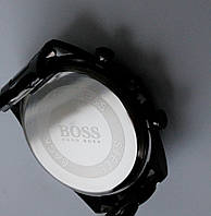Мужские наручные часы Hugo Boss классика total black хорошее качество
