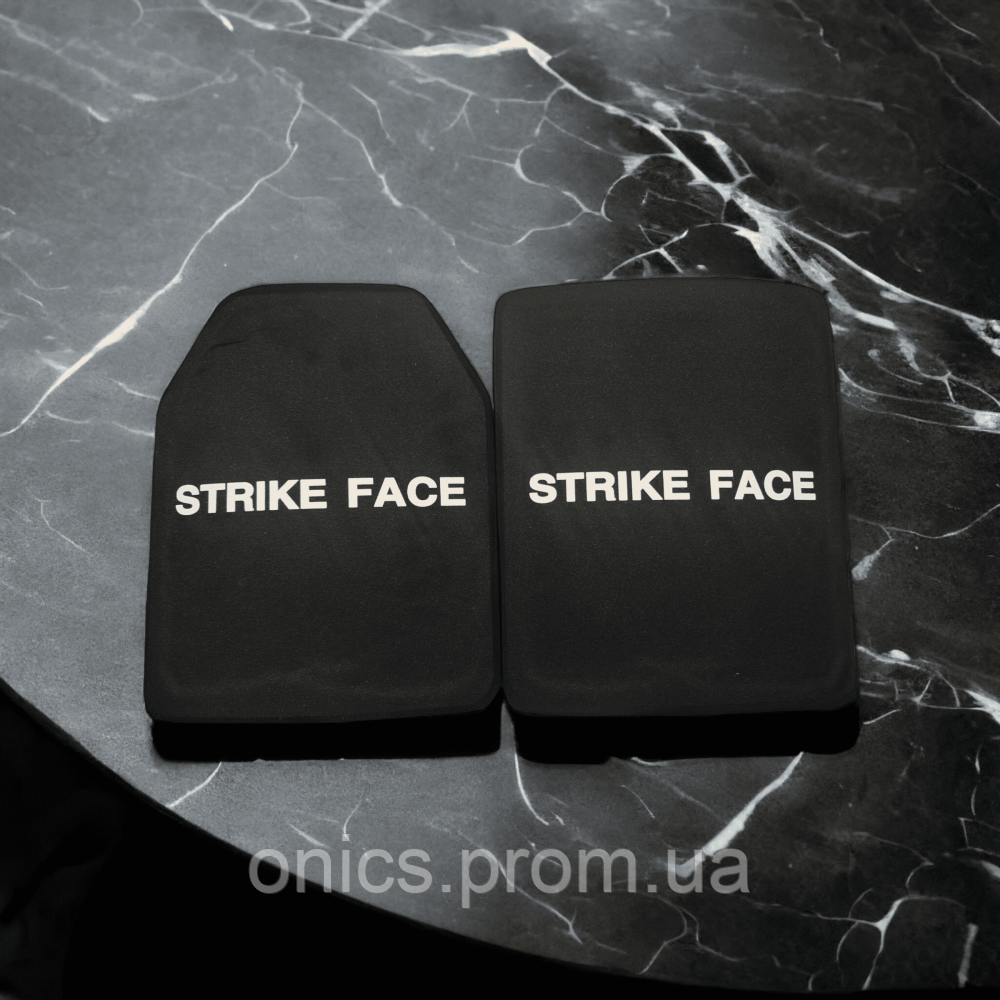 Керамические плиты Strike Face (NIJ IV STA) 6 класса (комплект), черные хорошее качество - фото 3 - id-p1946465901