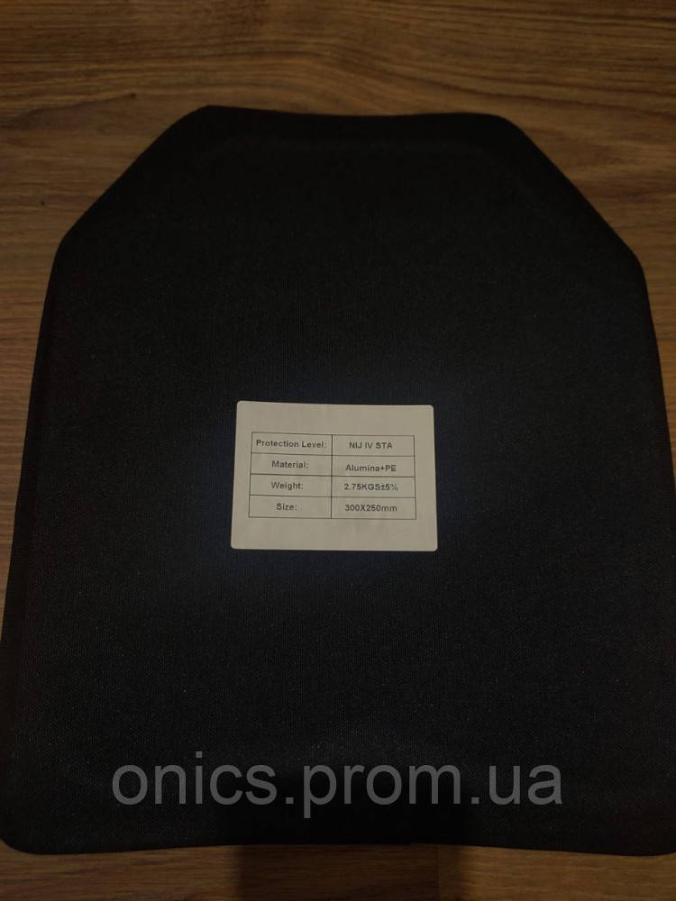 Керамические плиты Strike Face (NIJ IV STA) 6 класса (комплект), черные хорошее качество - фото 6 - id-p1946465901