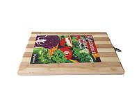 Бамбуковая разделочная кухонная доска для нарезки овощей прямоугольная Бамбук 20 * 30 cm FORKOPT
