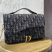 Жіноча сумка Dior 22*15*7 сіра хорошее качество