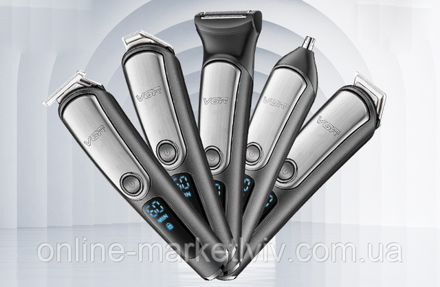 Купить Машинка для стрижки волос 5в1 VGR V-105, 5W