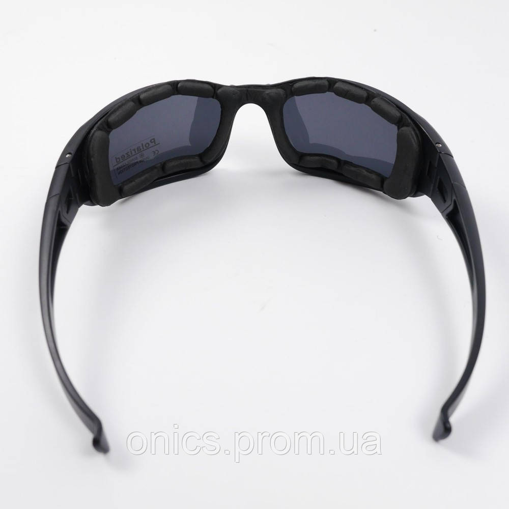 Тактические очки ESS Polarized, черные хорошее качество - фото 1 - id-p1946465971