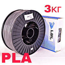 PLA пластик для 3D принтера 3.0 кг / 960 м / 1.75 мм / Сірий