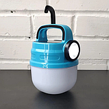 Лампа із сонячною панеллю 50W HB-V70 Блакитна, фото 4